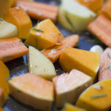 roast vegetables and herbs